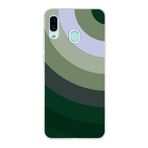 PrintiFy Samsung Galaxy A30 ile Uyumlu Kapak Renk Cümbüşü C Haki Tasarımlı 1mm Fit Şeffaf Silikon Kılıf