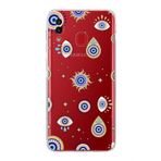 PrintiFy Samsung Galaxy A30 ile Uyumlu Nazar Boncuğu 5 Kamera Korumalı Şeffaf Silikon Kılıf