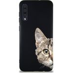 Printify Samsung Galaxy A30s Soft Premier Kapak Catface Tasarımlı Silikon Cep Telefonu Kılıfı