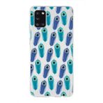 PrintiFy Samsung Galaxy A31 ile Uyumlu 1mm Slim Fit Nazar Boncuğu 4 Baskılı Şeffaf Kılıf