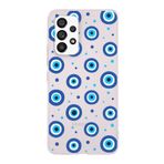 PrintiFy Samsung Galaxy A33 ile Uyumlu 1mm Slim Fit Nazar Boncuğu 1 Baskılı Şeffaf Kılıf