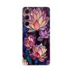 PrintiFy Samsung Galaxy A35 ile Uyumlu Vitray Sessiz Lotus Tasarımlı Şeffaf Silikon Kılıf