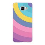 PrintiFy Samsung Galaxy A5 2016 ile Uyumlu Kapak Renk Cümbüşü B Mor Tasarımlı 1mm Fit Şeffaf Silikon Kılıf