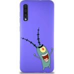 Printify Samsung Galaxy A50 Soft Premier Kapak Plankton Tasarımlı Silikon Cep Telefonu Kılıfı