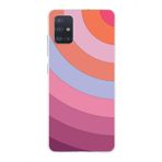 PrintiFy Samsung Galaxy A51 ile Uyumlu Kapak Renk Cümbüşü F Pembe Tasarımlı 1mm Fit Şeffaf Silikon Kılıf