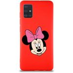 Printify Samsung Galaxy A51 Soft Premier Kapak Minnie Mouse-C Tasarımlı Silikon Cep Telefonu Kılıfı