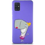 Printify Samsung Galaxy A51 Soft Premier Kapak Pearl Yengeç Tasarımlı Silikon Cep Telefonu Kılıf