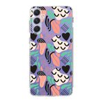 PrintiFy Samsung Galaxy A54 ile Uyumlu Kapak Memphis Desen - 1 Tasarımlı 1mm Fit Şeffaf Silikon Kılıf