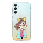PrintiFy Samsung Galaxy A54 ile Uyumlu Kapak Vespagirl Tasarımlı 1mm Fit Şeffaf Silikon Kılıf