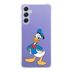 Printify Samsung Galaxy A54 Uyumlu Köşe Korumalı Antişok Kapak Donald Duck Tasarımlı Şeffaf Silikon Kılıf