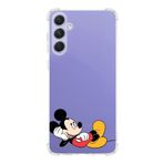 Printify Samsung Galaxy A54 Uyumlu Köşe Korumalı Antişok Kapak Mickey Mouse Tasarımlı Şeffaf Silikon Kılıf