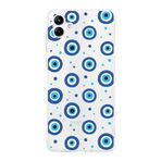 PrintiFy Samsung Galaxy A55 ile Uyumlu 1mm Slim Fit Nazar Boncuğu 1 Baskılı Şeffaf Kılıf