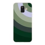 PrintiFy Samsung Galaxy A6 2018 ile Uyumlu Kapak Renk Cümbüşü C Haki Tasarımlı 1mm Fit Şeffaf Silikon Kılıf