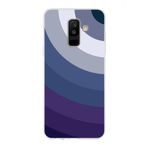 PrintiFy Samsung Galaxy A6 2018 Plus ile Uyumlu Kapak Renk Cümbüşü E Mavi Tasarımlı 1mm Fit Şeffaf Silikon Kılıf