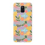 Printify Samsung Galaxy A6 Plus 2018 İle Uyumlu 1 mm Kapak Memphis Desen Tasarımlı Şeffaf Silikon Cep Telefonu Kılıf
