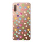PrintiFy Samsung Galaxy A7 2018 ile Uyumlu 1mm Slim Fit Water Color 6 Baskılı Şeffaf Kılıf