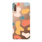 PrintiFy Samsung Galaxy A7 2018 ile Uyumlu Kapak Grunge Tasarımlı 1mm Fit Şeffaf Silikon Kılıf