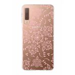 PrintiFy Samsung Galaxy A7 2018 ile Uyumlu Kapak Nostalji Desen - C Tasarımlı 1mm Fit Şeffaf Silikon Kılıf