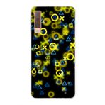 PrintiFy Samsung Galaxy A7 2018 ile Uyumlu Kapak Semboller Tasarımlı 1mm Fit Şeffaf Silikon Kılıf