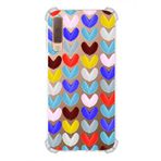 PrintiFy Samsung Galaxy A7 2018 Uyumlu Water Color 1 Baskılı Şeffaf Köşe Korumalı Antişok Kılıf