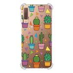 PrintiFy Samsung Galaxy A7 2018 Uyumlu Water Color 4 Baskılı Şeffaf Köşe Korumalı Antişok Kılıf