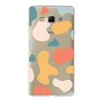 PrintiFy Samsung Galaxy A7 ile Uyumlu Kapak Grunge Tasarımlı 1mm Fit Şeffaf Silikon Kılıf