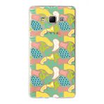 PrintiFy Samsung Galaxy A7 ile Uyumlu Kapak Memphis Desen - 3 Tasarımlı 1mm Fit Şeffaf Silikon Kılıf