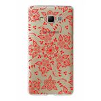 PrintiFy Samsung Galaxy A7 ile Uyumlu Kapak Nostalji Desen - E Tasarımlı 1mm Fit Şeffaf Silikon Kılıf
