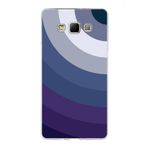 PrintiFy Samsung Galaxy A7 ile Uyumlu Kapak Renk Cümbüşü E Mavi Tasarımlı 1mm Fit Şeffaf Silikon Kılıf