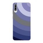 PrintiFy Samsung Galaxy A70 ile Uyumlu Kapak Renk Cümbüşü D Lila Tasarımlı 1mm Fit Şeffaf Silikon Kılıf