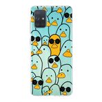 PrintiFy Samsung Galaxy A71 ile Uyumlu Kapak Duck Tasarımlı 1mm Fit Şeffaf Silikon Kılıf