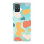 PrintiFy Samsung Galaxy A71 ile Uyumlu Kapak Grunge Tasarımlı 1mm Fit Şeffaf Silikon Kılıf