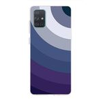 PrintiFy Samsung Galaxy A71 ile Uyumlu Kapak Renk Cümbüşü E Mavi Tasarımlı 1mm Fit Şeffaf Silikon Kılıf