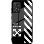 Printify Samsung Galaxy A72 İle Uyumlu Cam Kapak Silikon Cep Telefonu Kılıfı