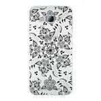 PrintiFy Samsung Galaxy A8 ile Uyumlu Kapak Nostalji Desen - B Tasarımlı 1mm Fit Şeffaf Silikon Kılıf
