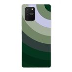 PrintiFy Samsung Galaxy A91 ile Uyumlu Kapak Renk Cümbüşü C Haki Tasarımlı 1mm Fit Şeffaf Silikon Kılıf
