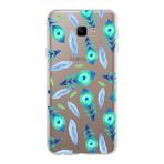 PrintiFy Samsung Galaxy J4 Core ile Uyumlu 1mm Slim Fit Nazar Boncuğu 3 Baskılı Şeffaf Kılıf