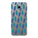 PrintiFy Samsung Galaxy J4 Core ile Uyumlu 1mm Slim Fit Nazar Boncuğu 4 Baskılı Şeffaf Kılıf