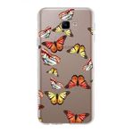 PrintiFy Samsung Galaxy J4 Core ile Uyumlu 1mm Slim Fit Water Color 2 Baskılı Şeffaf Kılıf