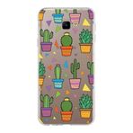 PrintiFy Samsung Galaxy J4 Core ile Uyumlu 1mm Slim Fit Water Color 4 Baskılı Şeffaf Kılıf