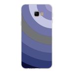 PrintiFy Samsung Galaxy J4 Core ile Uyumlu Kapak Renk Cümbüşü D Lila Tasarımlı 1mm Fit Şeffaf Silikon Kılıf