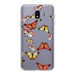 PrintiFy Samsung Galaxy J4 ile Uyumlu 1mm Slim Fit Water Color 2 Baskılı Şeffaf Kılıf