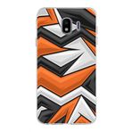 PrintiFy Samsung Galaxy J4 ile Uyumlu Kapak Grafiti Style Tasarımlı 1mm Fit Şeffaf Silikon Kılıf