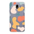 PrintiFy Samsung Galaxy J4 ile Uyumlu Kapak Grunge Tasarımlı 1mm Fit Şeffaf Silikon Kılıf