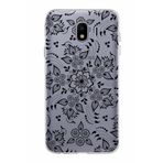 PrintiFy Samsung Galaxy J4 ile Uyumlu Kapak Nostalji Desen - B Tasarımlı 1mm Fit Şeffaf Silikon Kılıf
