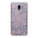 PrintiFy Samsung Galaxy J4 ile Uyumlu Kapak Nostalji Desen - C Tasarımlı 1mm Fit Şeffaf Silikon Kılıf