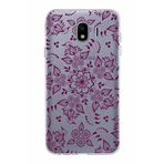 PrintiFy Samsung Galaxy J4 ile Uyumlu Kapak Nostalji Desen - F Tasarımlı 1mm Fit Şeffaf Silikon Kılıf