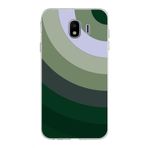PrintiFy Samsung Galaxy J4 ile Uyumlu Kapak Renk Cümbüşü C Haki Tasarımlı 1mm Fit Şeffaf Silikon Kılıf