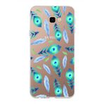 PrintiFy Samsung Galaxy J4 Plus ile Uyumlu 1mm Slim Fit Nazar Boncuğu 3 Baskılı Şeffaf Kılıf