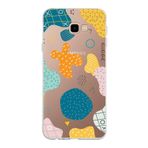 PrintiFy Samsung Galaxy J4 Plus ile Uyumlu Kapak Geometrik Şekiller Tasarımlı 1mm Fit Şeffaf Silikon Kılıf